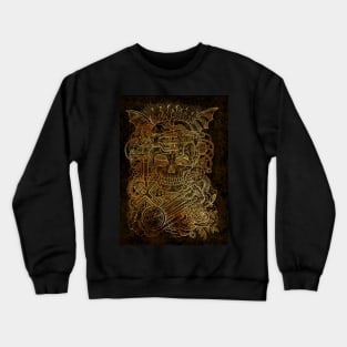 Steampunk Conjurer (version 3). Mystic and occult design. Crewneck Sweatshirt